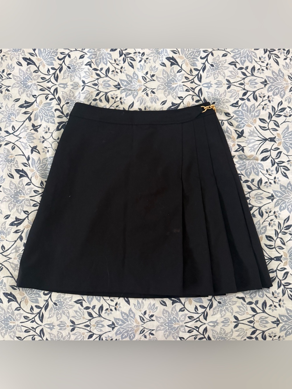 Tory Burch Kayden Black Pleated Skirt, SZ 4